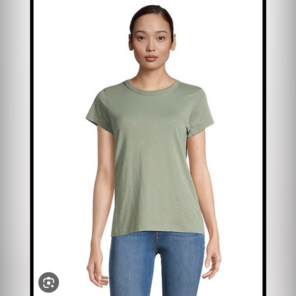 Rag & Bone Sage / Green Fog Slub Tee
